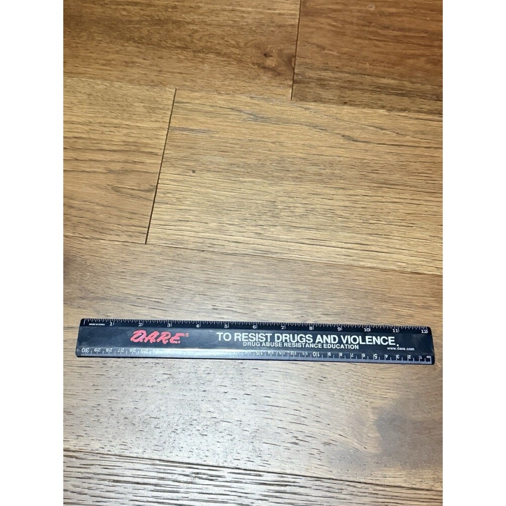 Vintage DARE Ruler 12” Drug Abuse Resistance Education Plastic